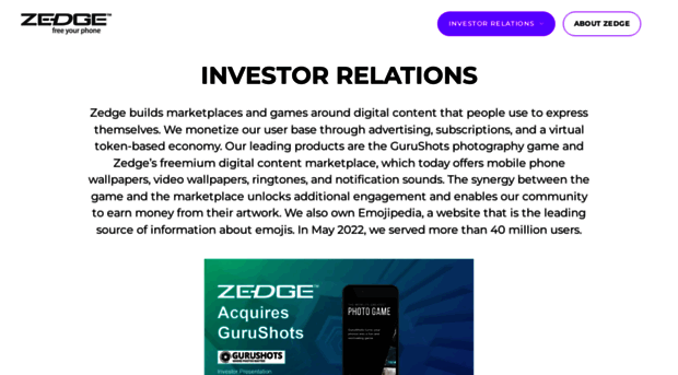 investor.zedge.net