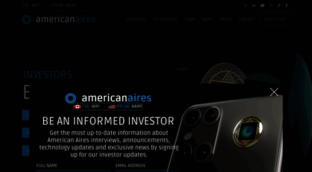 investors.airestech.com