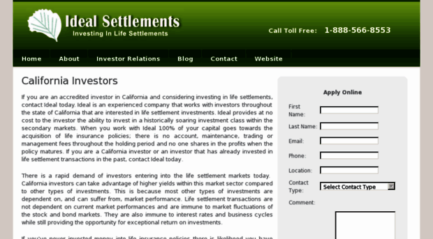 investors.idealsettlements.com
