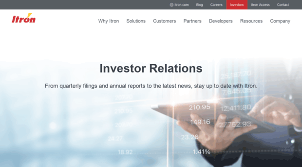investors.itron.com