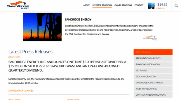 investors.sandridgeenergy.com