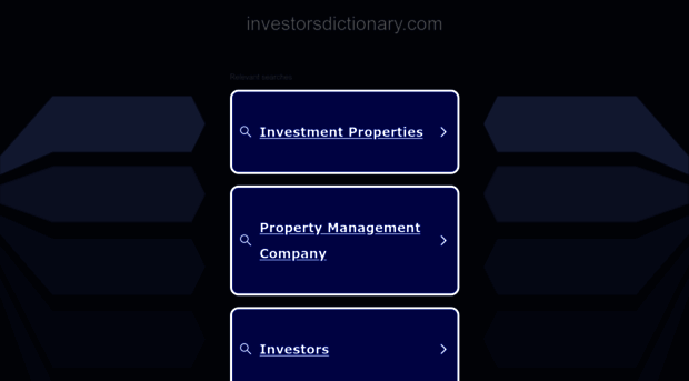 investorsdictionary.com