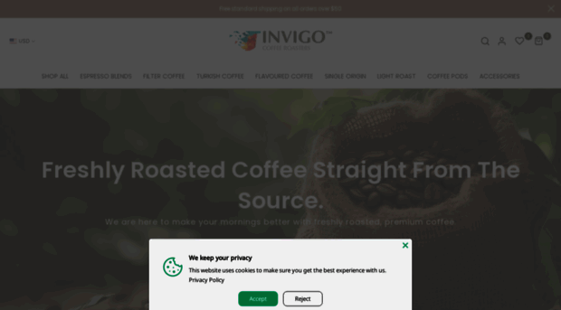 invigocoffee.com