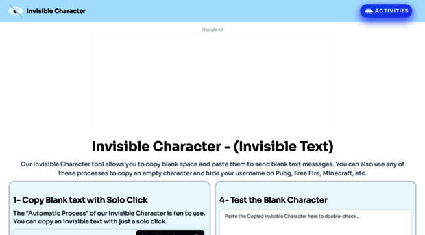 invisible-character.com
