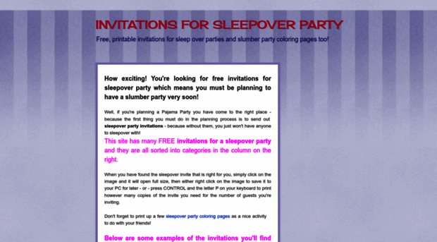 invitationsforsleepoverparty.blogspot.com