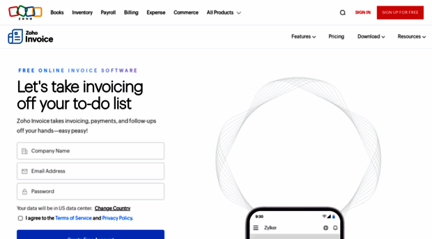 invoice.zoho.com