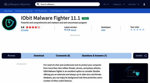 iobit-malware-fighter.software.informer.com