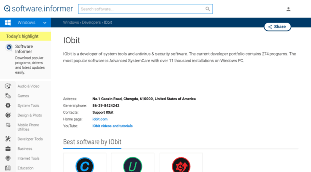 iobit.software.informer.com