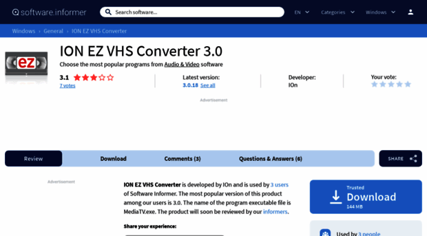 ion-ez-vhs-converter.software.informer.com