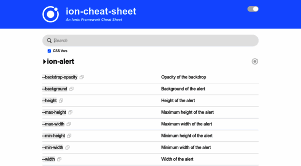 ioncheatsheet.com