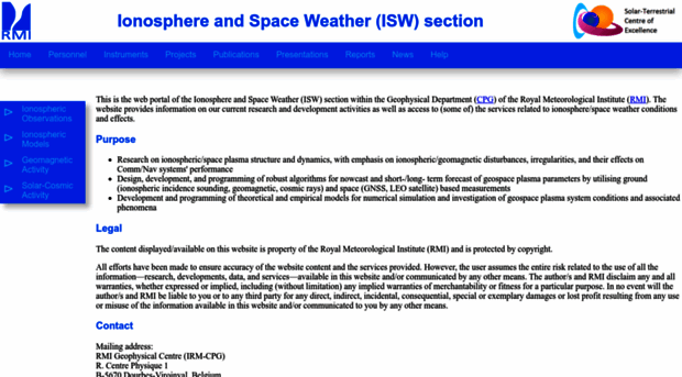 ionosphere.meteo.be