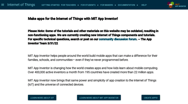 iot.appinventor.mit.edu