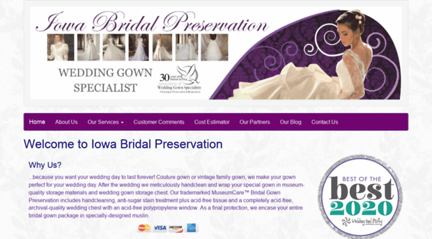 iowabridalpreservation.com