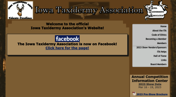 iowataxidermyassociation.com