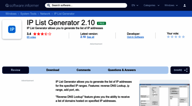 ip-list-generator.software.informer.com