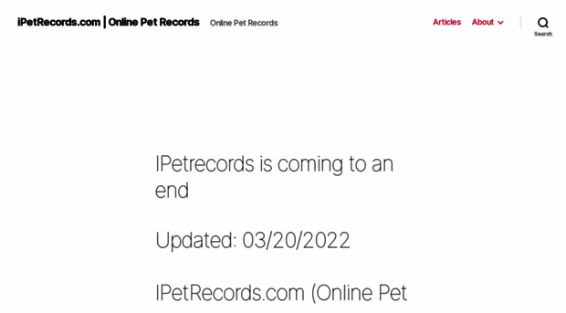 ipetrecords.com