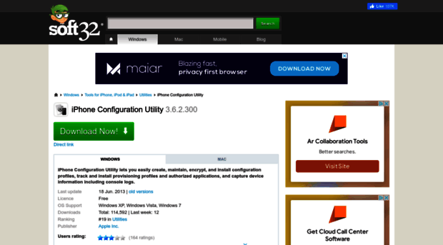 iphone-configuration-utility.soft32.com