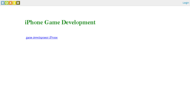 iphonegamedevelopment.roxer.com