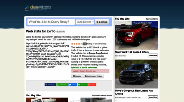 ipinfo.io.clearwebstats.com