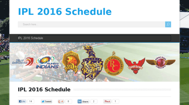 ipl2016schedule.org