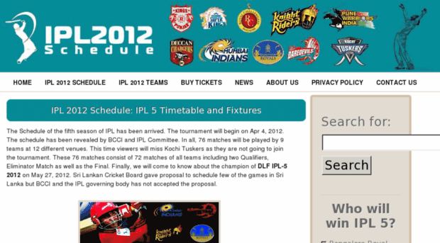 iplschedule2012.in