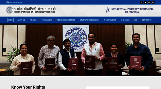 ipr.iitr.ac.in - Home - IPR - IPR Iitr