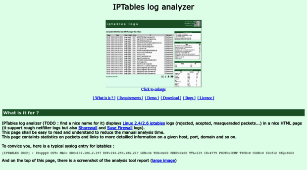 iptablelog.sourceforge.net