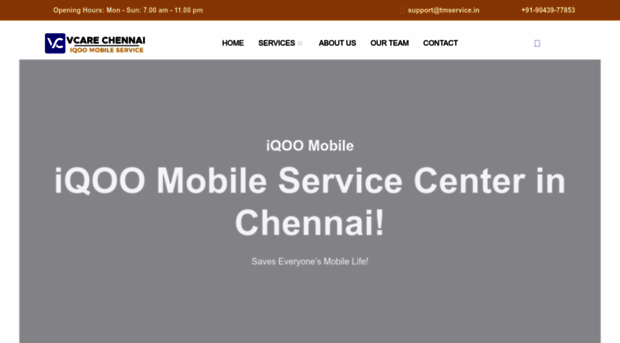 iqoomobileservicecenterchennai.in