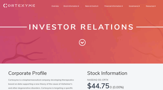 ir.cortexyme.com