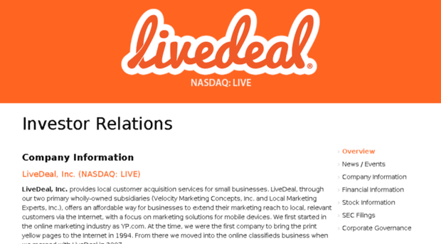 ir.livedeal.com