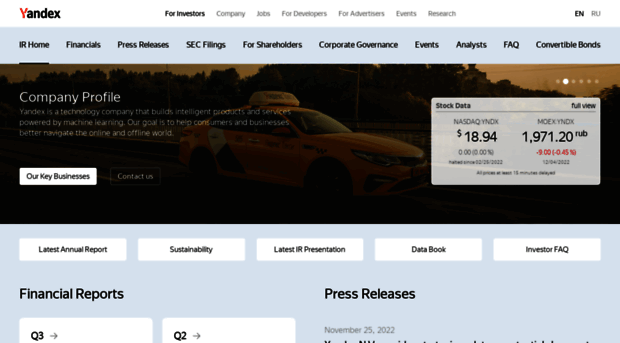 ir.yandex.com