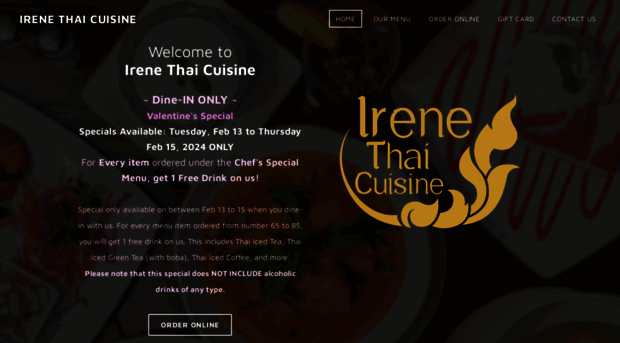 irenesthaicuisine.com