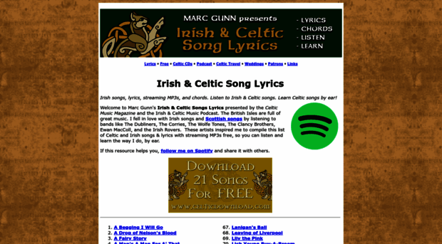 irish-song-lyrics.com