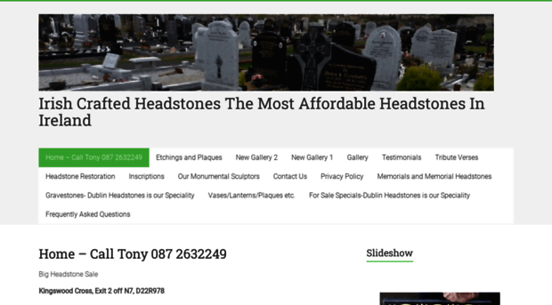 irishcraftedheadstones.com