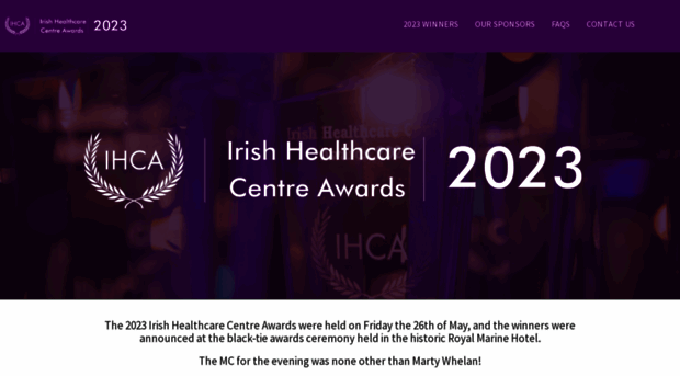 irishhealthcarecentreawards.com