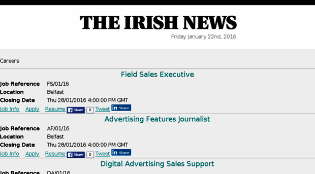 irishnews.erecruit.co.uk