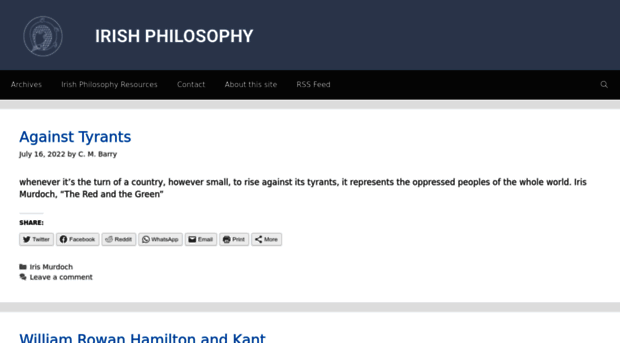 irishphilosophy.com