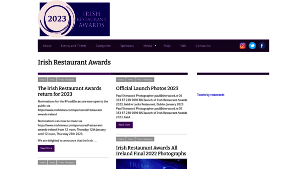 irishrestaurantawards.com