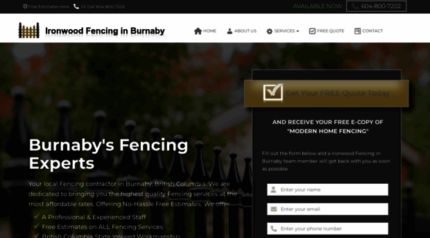 ironwoodfencingburnaby.com
