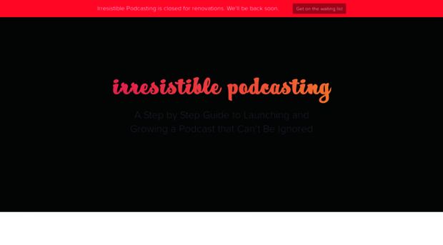 irresistiblepodcasting.com