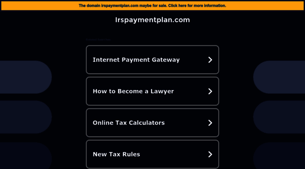 irspaymentplan.com