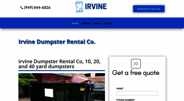 irvinedumpsterrentals.com