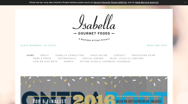 isabellagourmetfoods.com