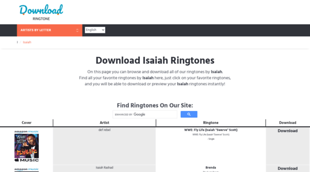 isaiah.download-ringtone.com