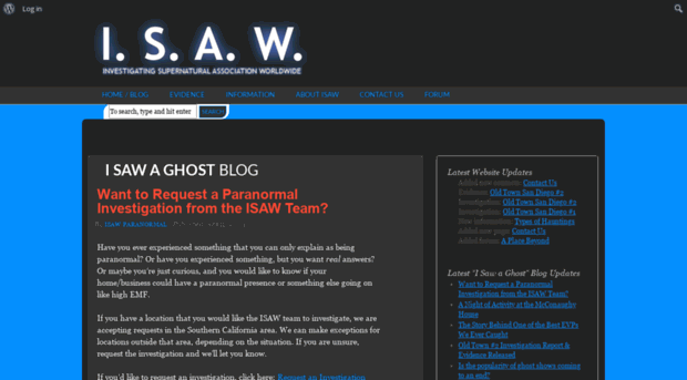 isawparanormal.com