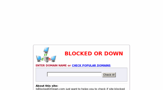 isblockedordown.com