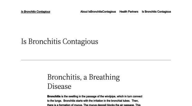 isbronchitiscontagious.net