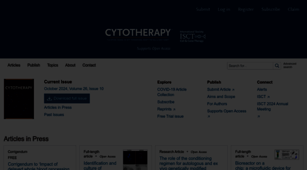 isct-cytotherapy.org