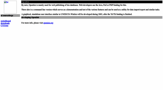 isis.sourceforge.net
