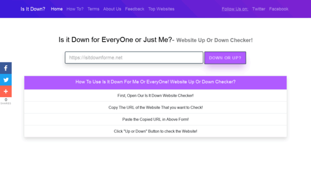 isitdownforme.net